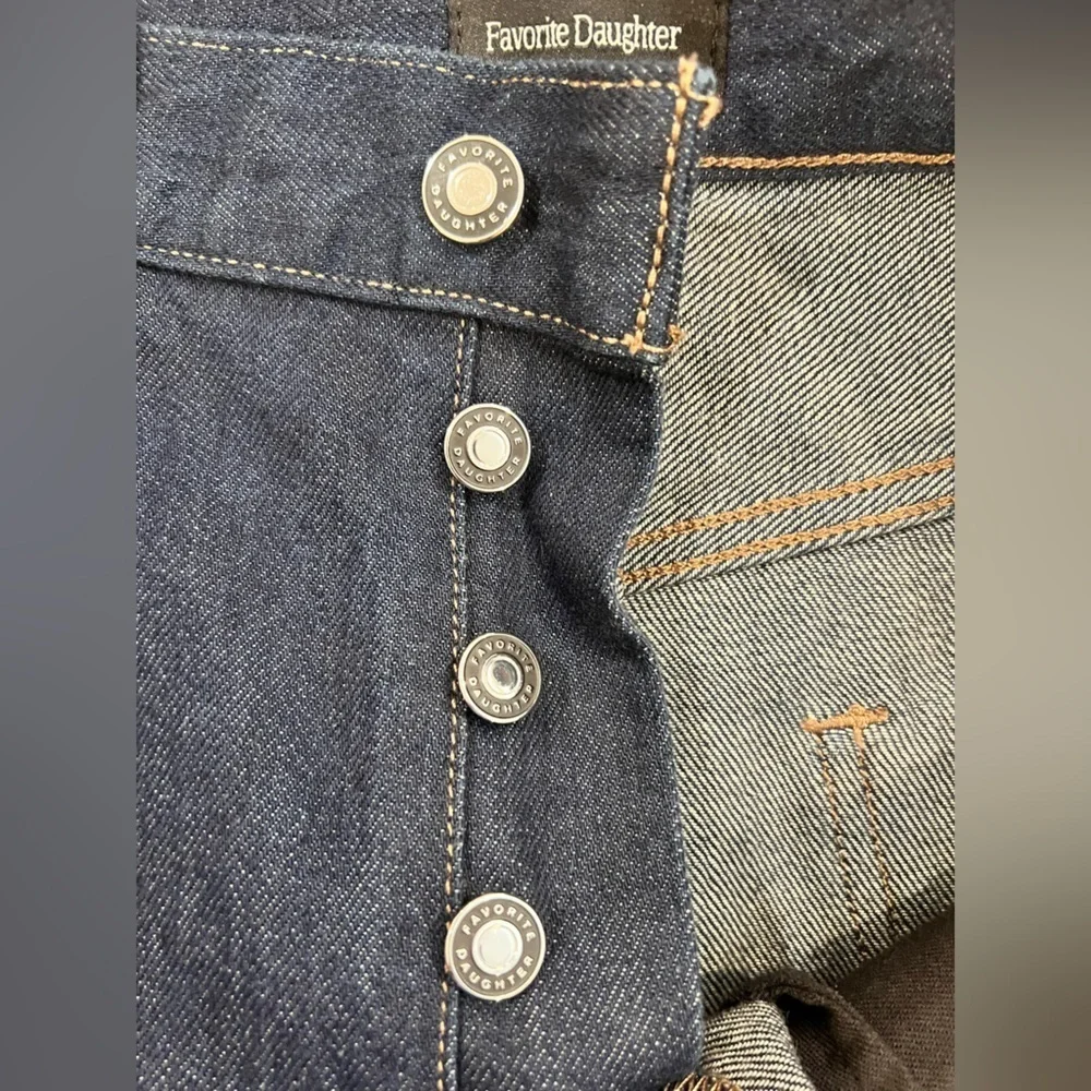 FAVORITE DAUGHTER The Sunny Low Slung A line Maxi Denim Skirt Size 26 NWT